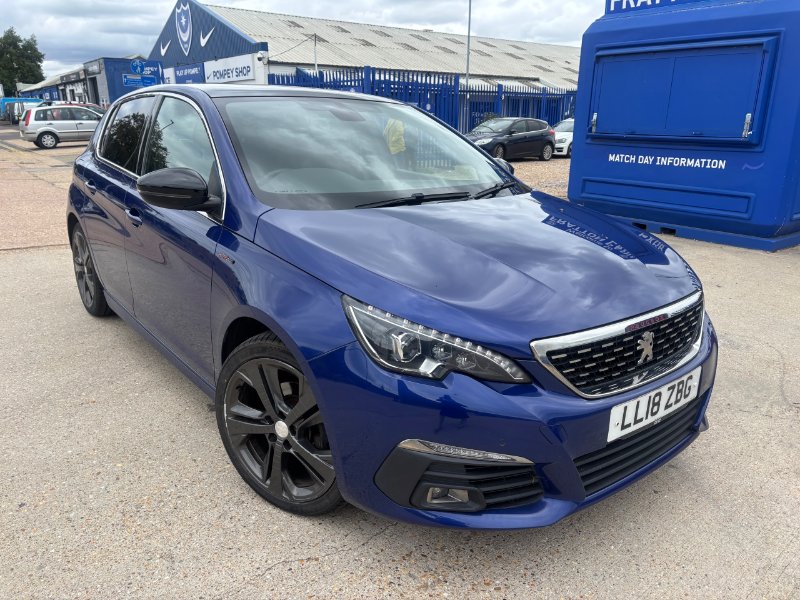 Blue 2018 Peugeot 308 1.2 PureTech GT Line Hatchback 5dr Petrol Manual Euro 6 s/s 130 ps in Portsmouth
