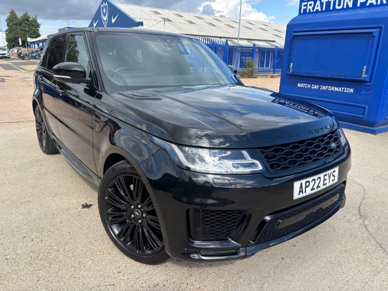 Black 2022 Land Rover Range Rover Sport 3.0 D300 MHEV HSE Dynamic Black SUV 5dr Diesel Auto 4WD Euro 6 s/s 300 ps in Portsmouth